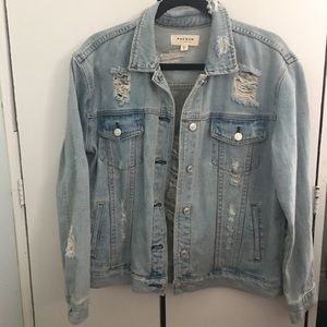 pacsun distressed denim jacket